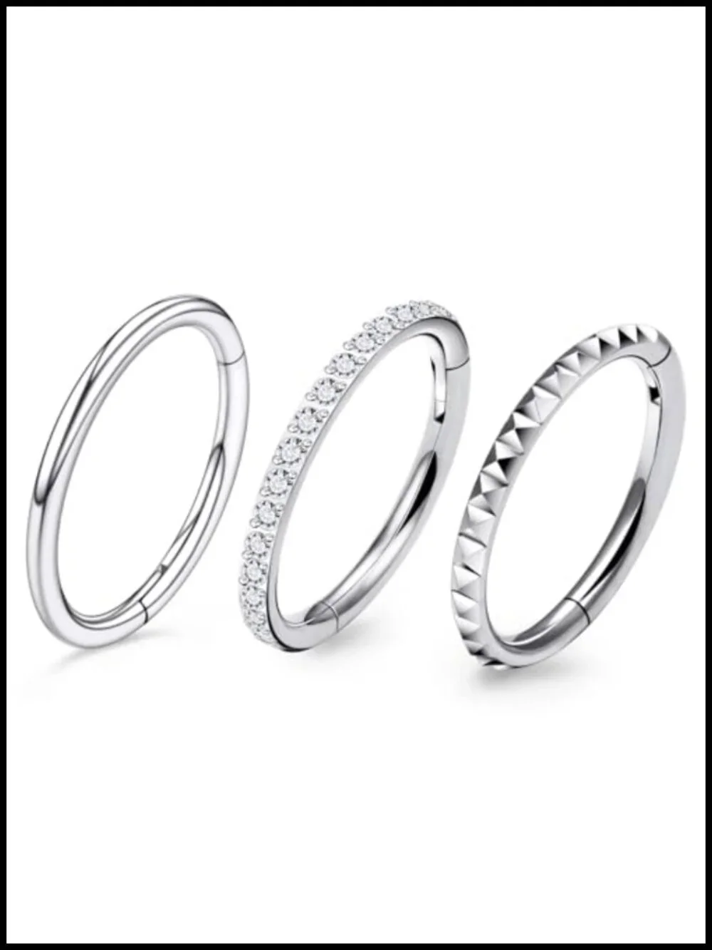 Titanium Horseshoe Septum Nose Lip Rings Piercing Jewelry